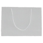 Minimal Grey Polka Dot Pattern  ラージペーパーバッグ (裏面)
