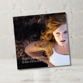 Minimal Hair Stylist Business スクエア名刺