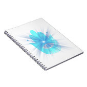 Minimal Hand & Eye Symbol Spiral Photo Notebook –  ノートブック (右側)