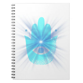 Minimal Hand & Eye Symbol Spiral Photo Notebook –  ノートブック