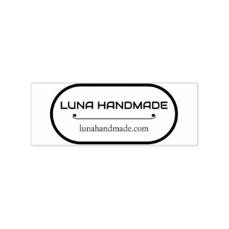 Minimal Handmade Business Address Stamp ラバースタンプ