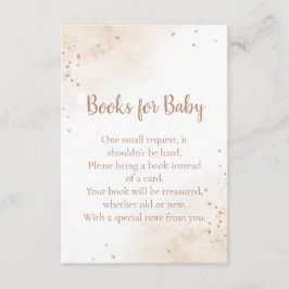 Minimal Heart Books for Baby Card – Blush Pink エンクロージャーカード