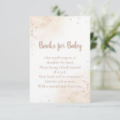 Minimal Heart Books for Baby Card – Blush Pink エンクロージャーカード (スタンド正面)