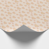 "Minimal Heart Love Wrapping Paper – Beige Aesthet ラッピングペーパー (角)