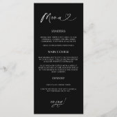 Minimal Heart Menu Card Reception Formal Dinner  メニュー (正面)