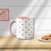 Minimal Heart Pattern Mug | Soft Pink Giftable Cup マグカップ