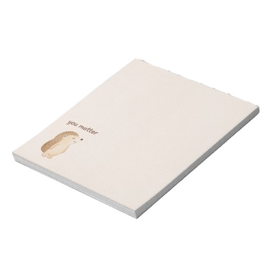 Minimal Hedgehog “You Matter” Notepad ノートパッド (回転)