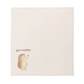 Minimal Hedgehog “You Matter” Notepad ノートパッド (正面)