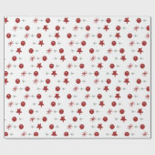 Minimal Holiday Cheer Pattern ラッピングペーパー (フラット)