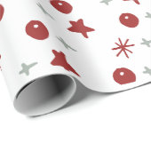 Minimal Holiday Cheer Pattern ラッピングペーパー (ロールコーナー)