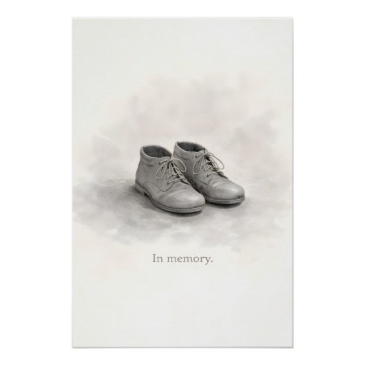 Minimal Holocaust Education Wall Print ポスター (正面)