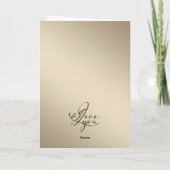 Minimal I Love You  Rose Heart Photo カード (裏面)