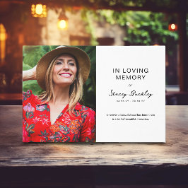 Minimal In Loving Memroy Photo Remembrance ゲストブック