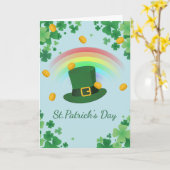 Minimal irish clover hat カード (黄色い花)