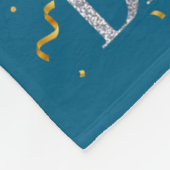 Minimal It's Husband's 85th Birthday Happy フリースブランケット (角)