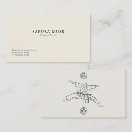 Minimal Japanese Business Card  名刺 (正面/裏面)