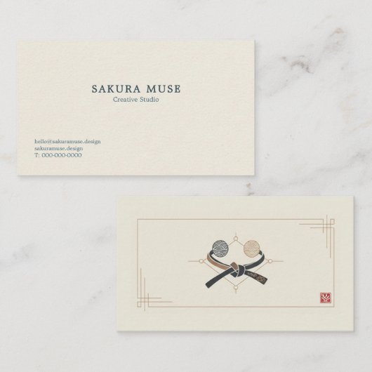 Minimal Japanese Business Card  名刺 (正面/裏面)
