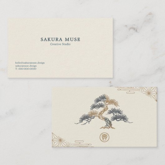 Minimal Japanese Business Card  名刺 (正面/裏面)