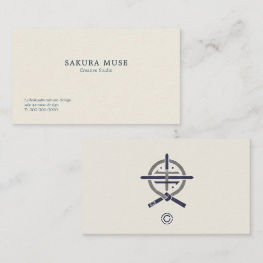 Minimal Japanese Business Card  名刺 (正面/裏面)