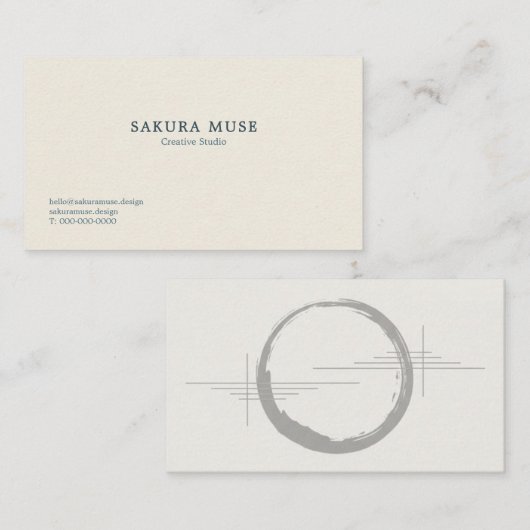 Minimal Japanese Business Card  名刺 (正面/裏面)