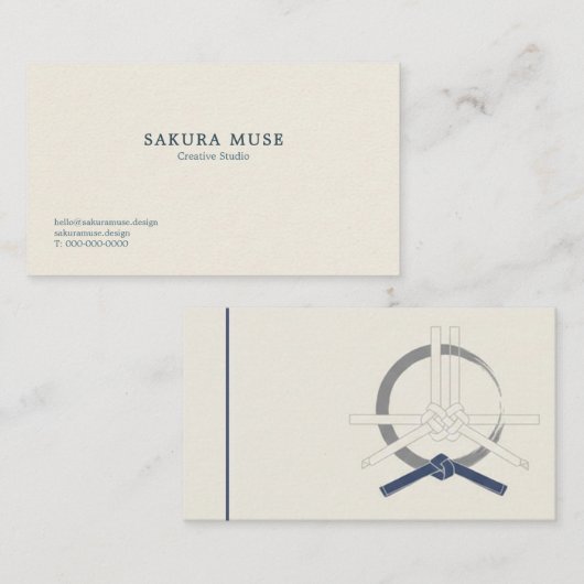 Minimal Japanese Business Card  名刺 (正面/裏面)
