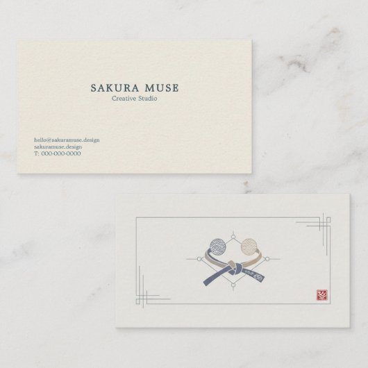 Minimal Japanese Business Card  名刺 (正面/裏面)
