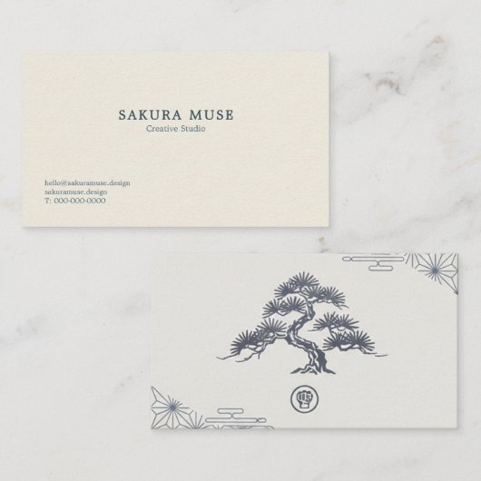 Minimal Japanese Business Card  名刺 (正面/裏面)