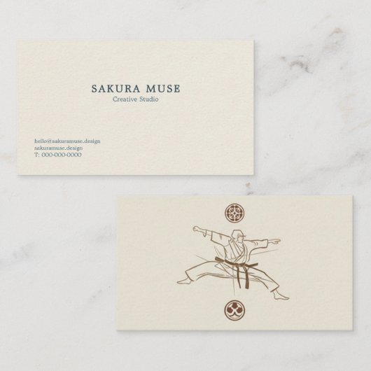 Minimal Japanese Business Card  名刺 (正面/裏面)