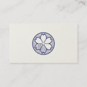 Minimal Japanese Kamon Business Card – Modern  名刺 (裏面)