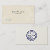 Minimal Japanese Kamon Business Card – Modern  名刺 (正面/裏面)