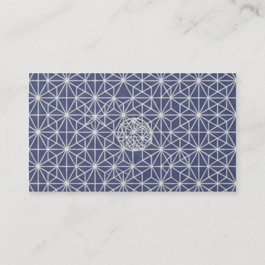 Minimal Japanese Kamon Business Card – Modern  名刺 (裏面)