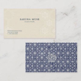 Minimal Japanese Kamon Business Card – Modern  名刺