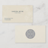 Minimal Japanese Kamon Business Card – Modern  名刺 (正面/裏面)