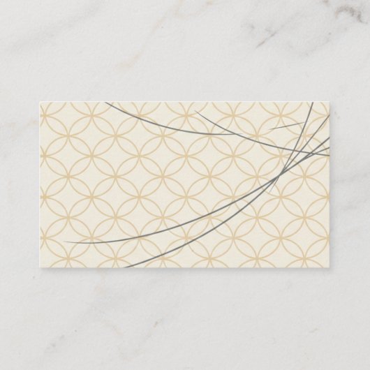 Minimal Japanese Pattern Design – Elegant Seigaiha 名刺 (裏面)