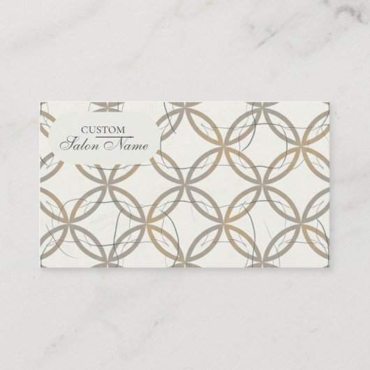 Minimal Japanese Pattern Design – Elegant Seigaiha 名刺 (裏面)