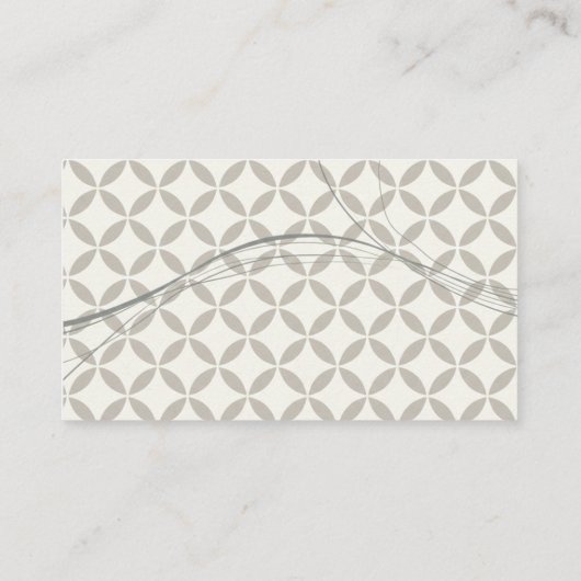 Minimal Japanese Pattern Design – Elegant Seigaiha 名刺 (裏面)