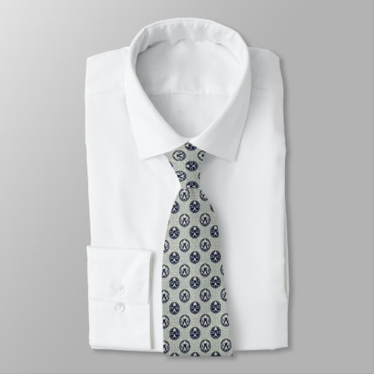 Minimal Japanese Pattern Necktie – Asanoha Wave ネクタイ (タイ)
