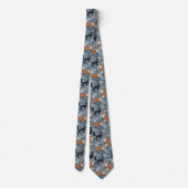 Minimal Japanese Pattern Necktie – Asanoha Wave ネクタイ (裏面)