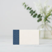 Minimal Japanese Seigaiha Business Card 名刺 (スタンド正面)