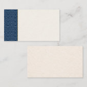 Minimal Japanese Seigaiha Business Card 名刺 (正面/裏面)