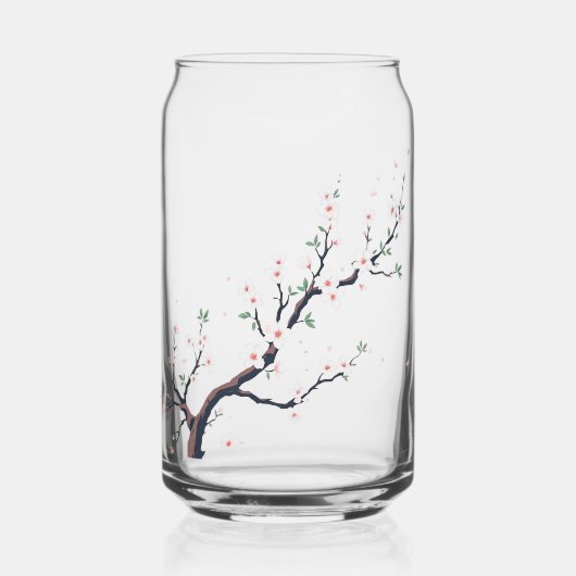 Minimal Japanese Tree Branch ガラス缶 (正面)