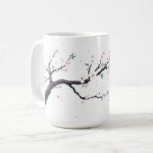 Minimal Japanese Tree Branch コーヒーマグカップ (正面左)