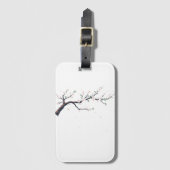 Minimal Japanese Tree Branch ラゲッジタグ (正面縦)