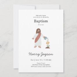 Minimal Jesus Baptism  招待状