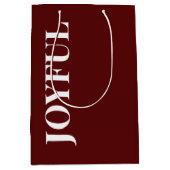 Minimal JOYFUL | Deep Red Holiday ミディアムペーパーバッグ (正面)