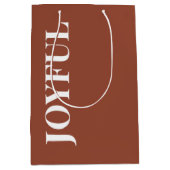 Minimal JOYFUL | Terracotta Holiday ミディアムペーパーバッグ (正面)