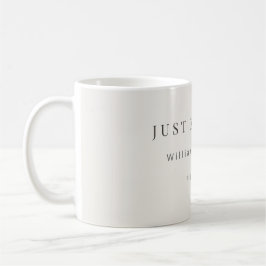 Minimal Just Engaged Mug | Modern  コーヒーマグカップ
