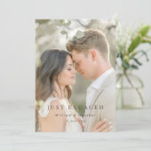 Minimal Just Engaged Photo Announcement  シーズンカード (スタンド正面)