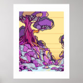 Minimal Landscape Art Print ポスター (正面)