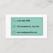 Minimal Lash Artist Business Card Editable Modern  名刺 (裏面)